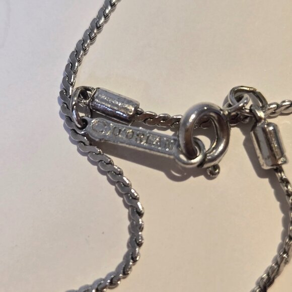 Vintage D'Orlan Swarovski Crystal Necklace & Clip On Earrings - Picture 3 of 7